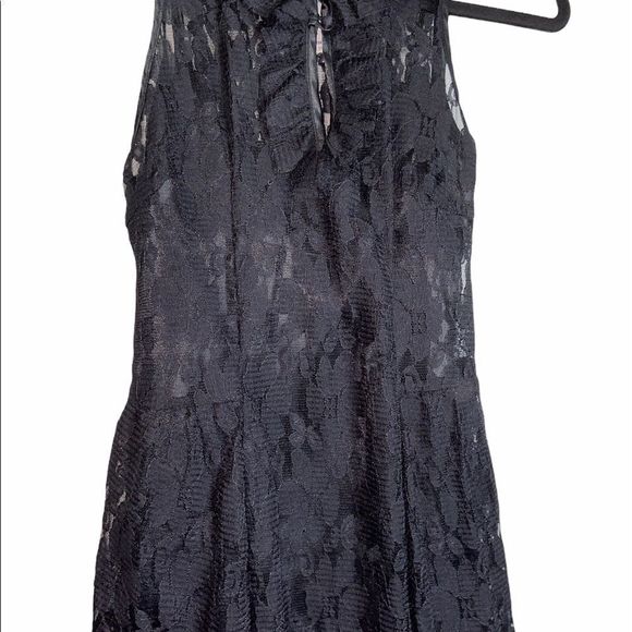 NWT Black Lace Peplum Top - Picture 3 of 6